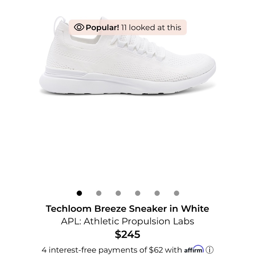 APL Light Gray Knit Sneakers